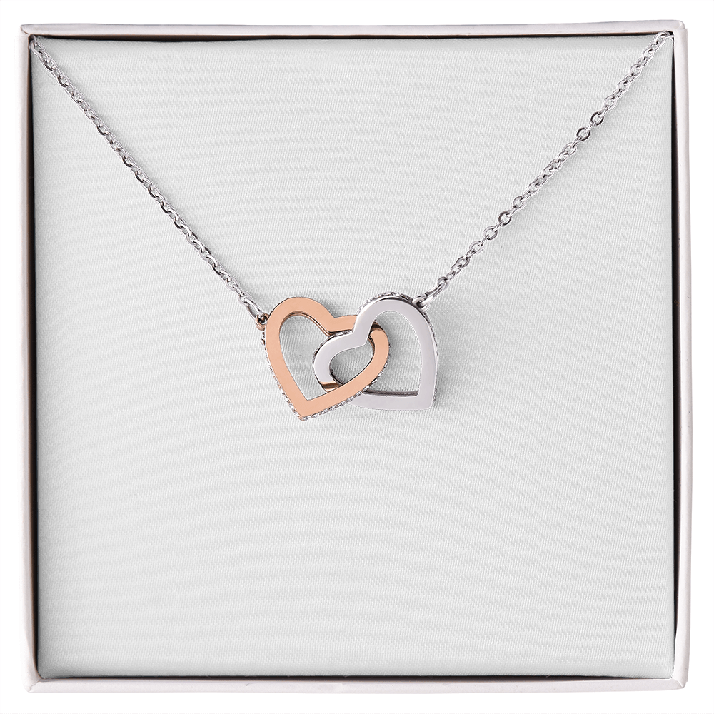 Stunning Interlocked Hearts Necklace