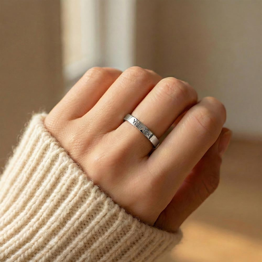 Engravable Ring, unique and special gift for someone special.