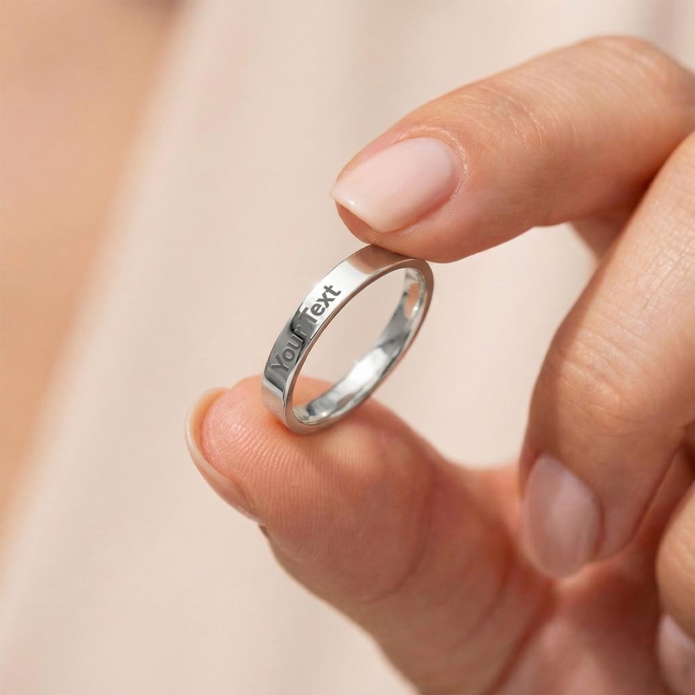 Engravable Ring, unique and special gift for someone special.