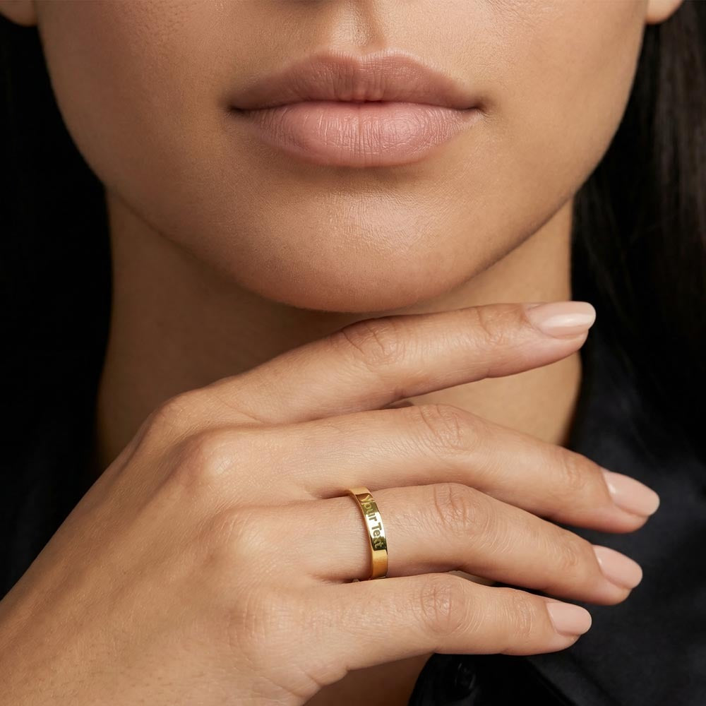 Engravable Ring, unique and special gift for someone special.