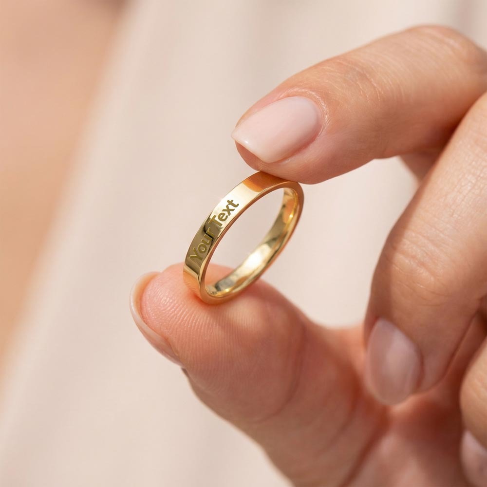 Engravable Ring, unique and special gift for someone special.