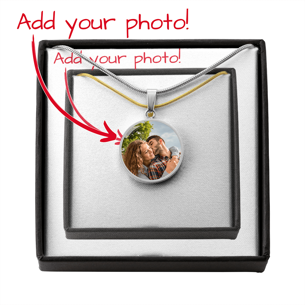 Unique Keepsake Necklace you can Engrave & place a beautiful Photo.